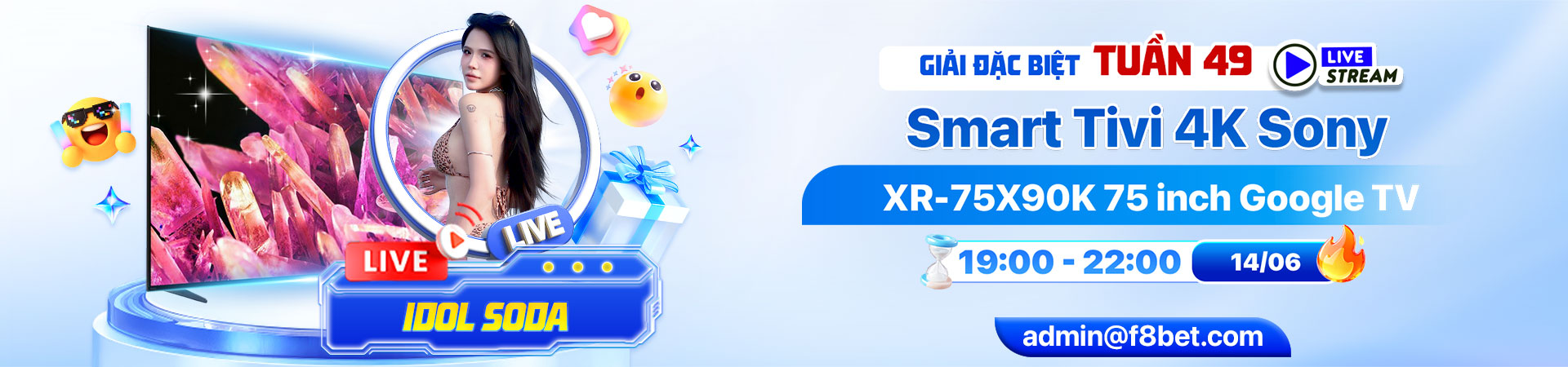 f8bet banner trao giải đặc biệt megalive tuần 49
